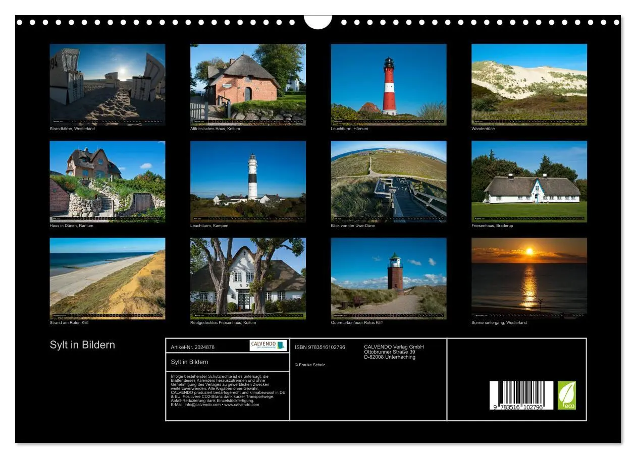 Bild: 9783516102796 | Sylt in Bildern (Wandkalender 2026 DIN A3 quer), CALVENDO...