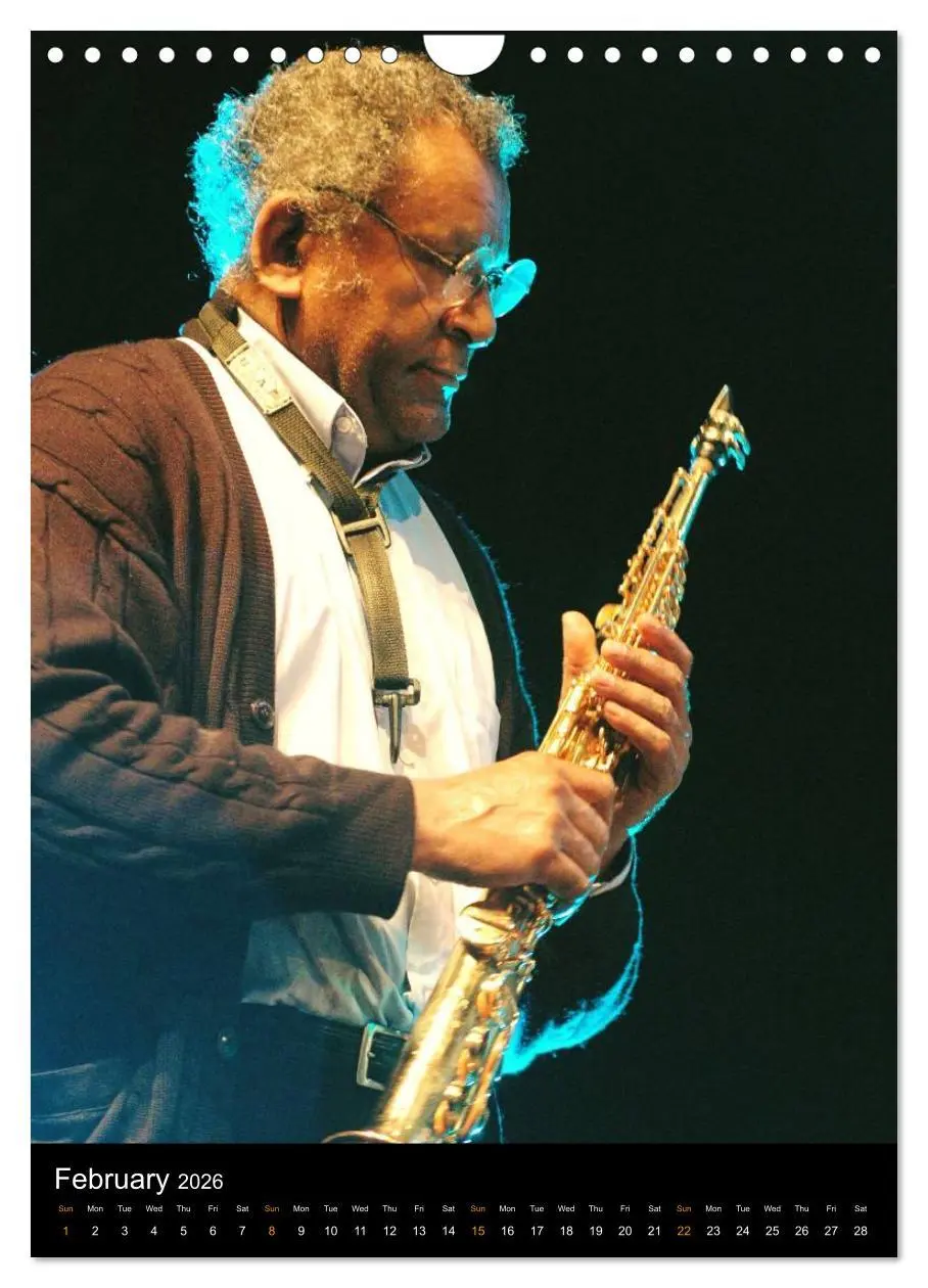 Bild: 9783516582796 | Jazz Saxophonists 2026 (Wall Calendar 2026 DIN A4 portrait),...