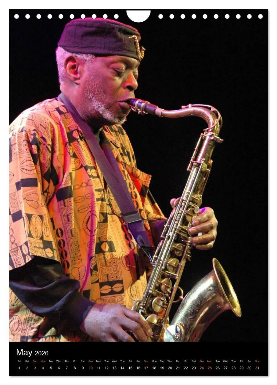 Bild: 9783516582796 | Jazz Saxophonists 2026 (Wall Calendar 2026 DIN A4 portrait),...