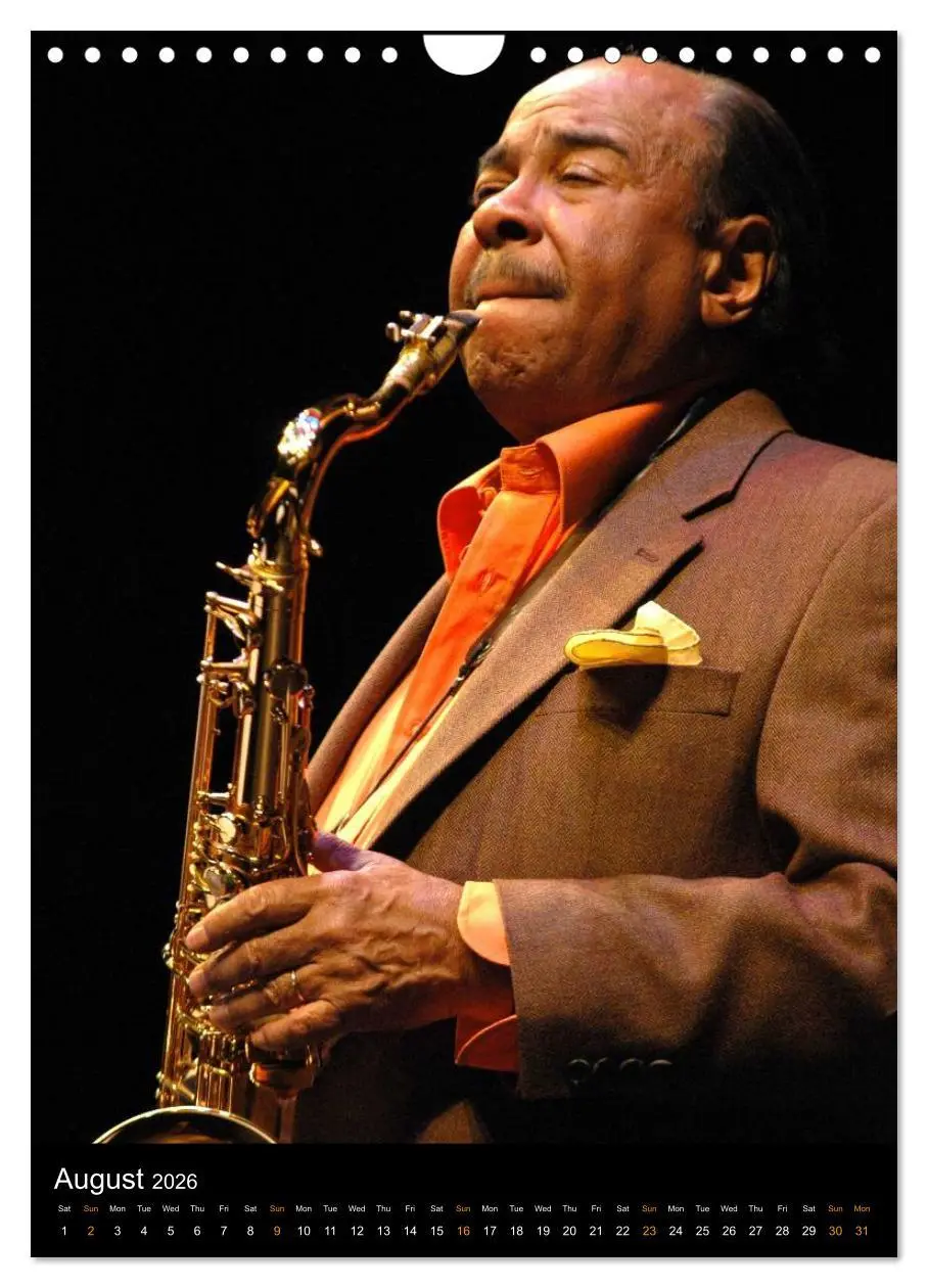 Bild: 9783516582796 | Jazz Saxophonists 2026 (Wall Calendar 2026 DIN A4 portrait),...
