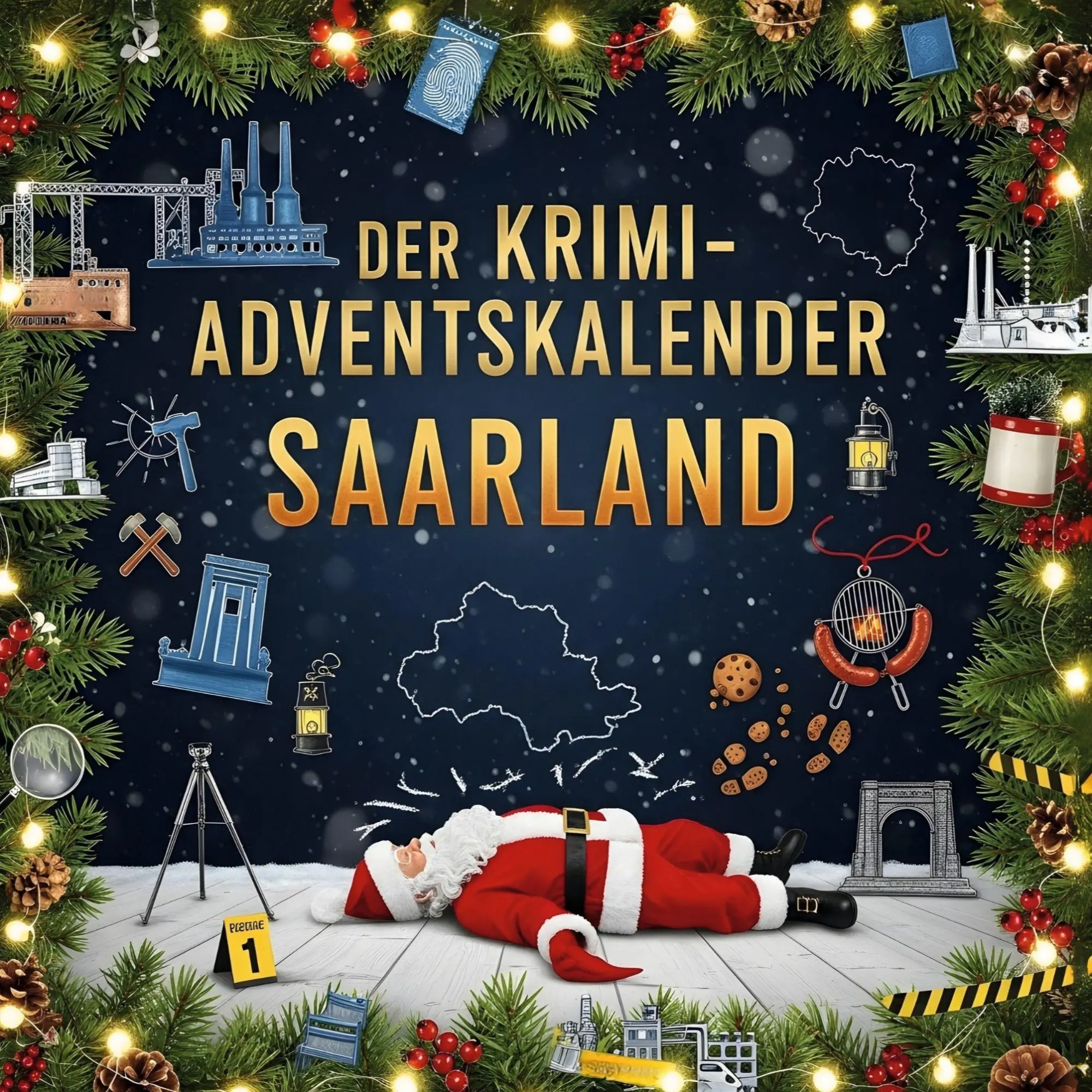 Cover: 9783695302796 | Der Krimi-Adventskalender Saarland | Mordsverdächtig in 24 Akten