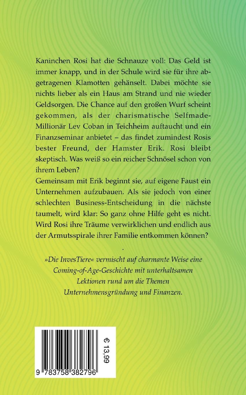 Rückseite: 9783758382796 | Die InvesTiere | Ein Startup Roman | Jan Grobbel | Taschenbuch | 2024