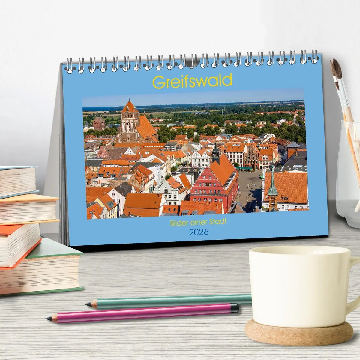 Bild: 9783457932896 | Greifswald, Bilder einer Stadt (Tischkalender 2026 DIN A5 quer),...