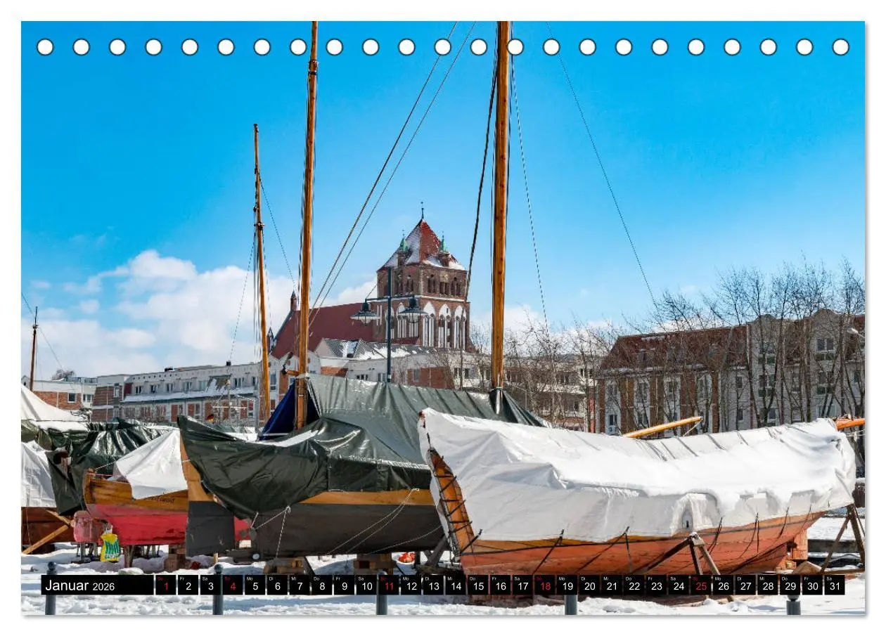 Bild: 9783457932896 | Greifswald, Bilder einer Stadt (Tischkalender 2026 DIN A5 quer),...