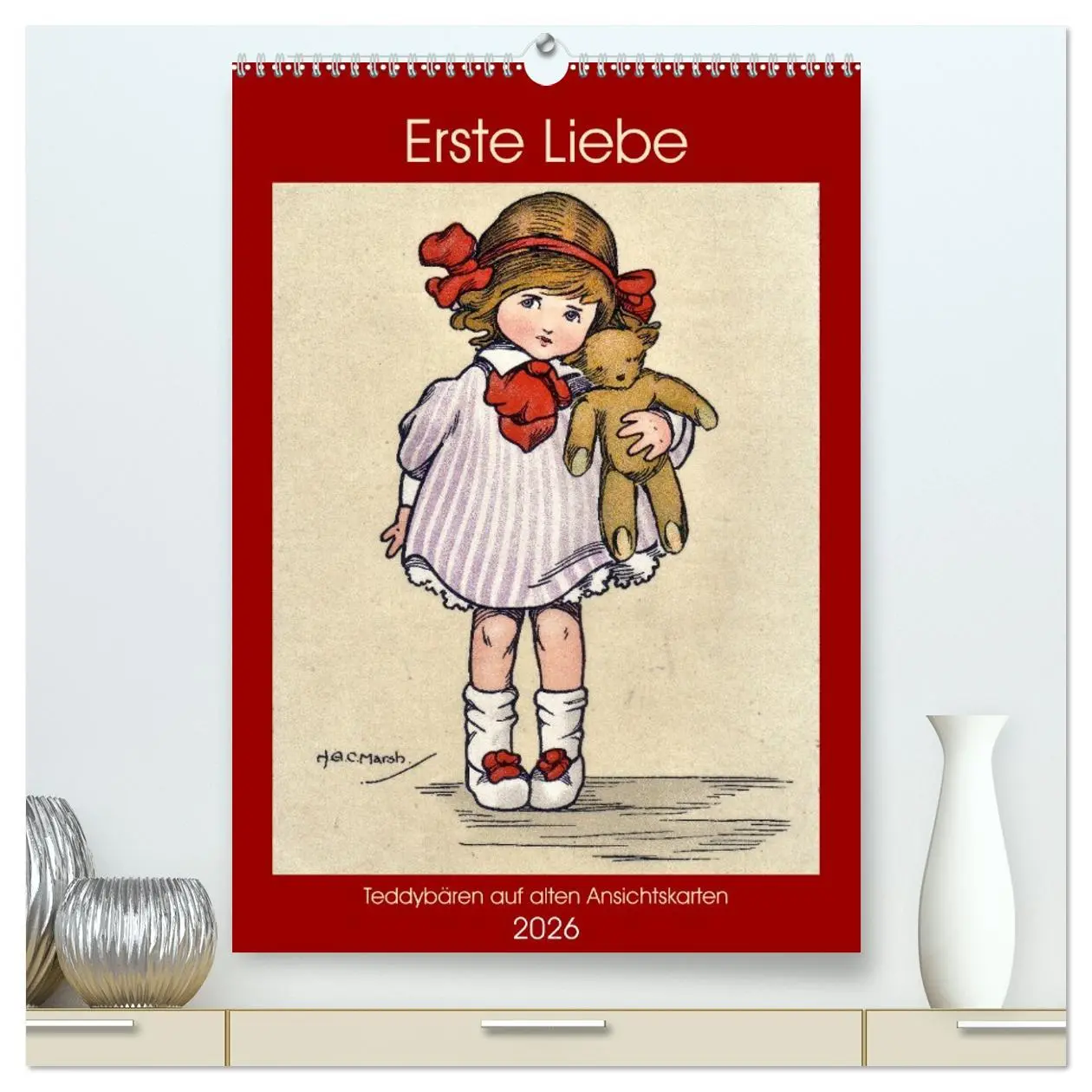 Cover: 9783516332896 | Erste Liebe - Teddybären auf alten Ansichtskarten (hochwertiger...