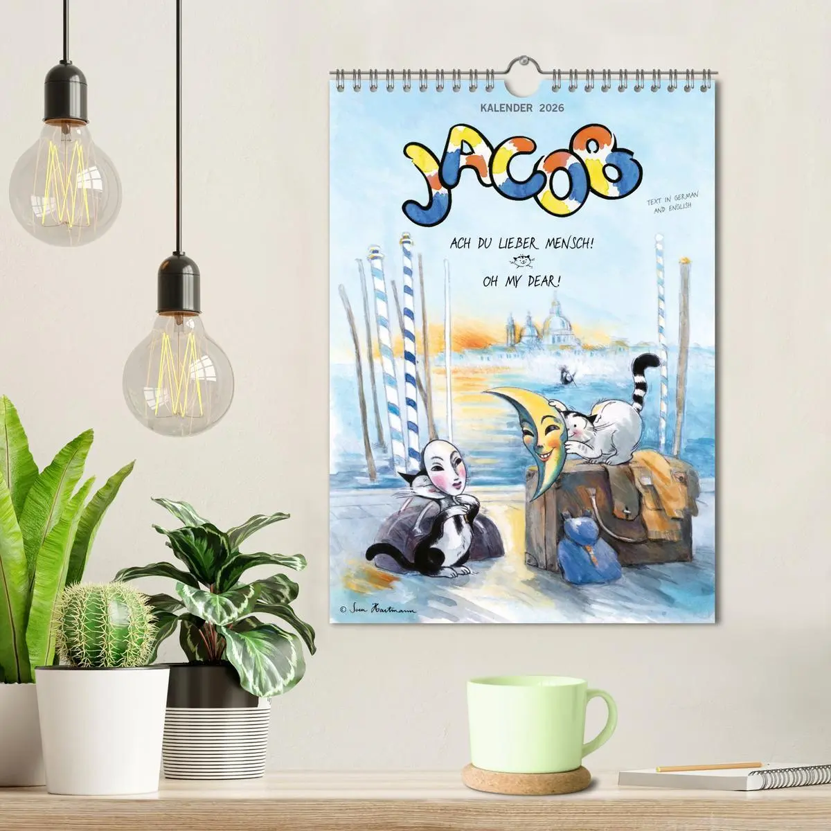 Bild: 9783516642896 | Kater Jacob: Ach Du lieber Mensch (Wandkalender 2026 DIN A4 hoch),...