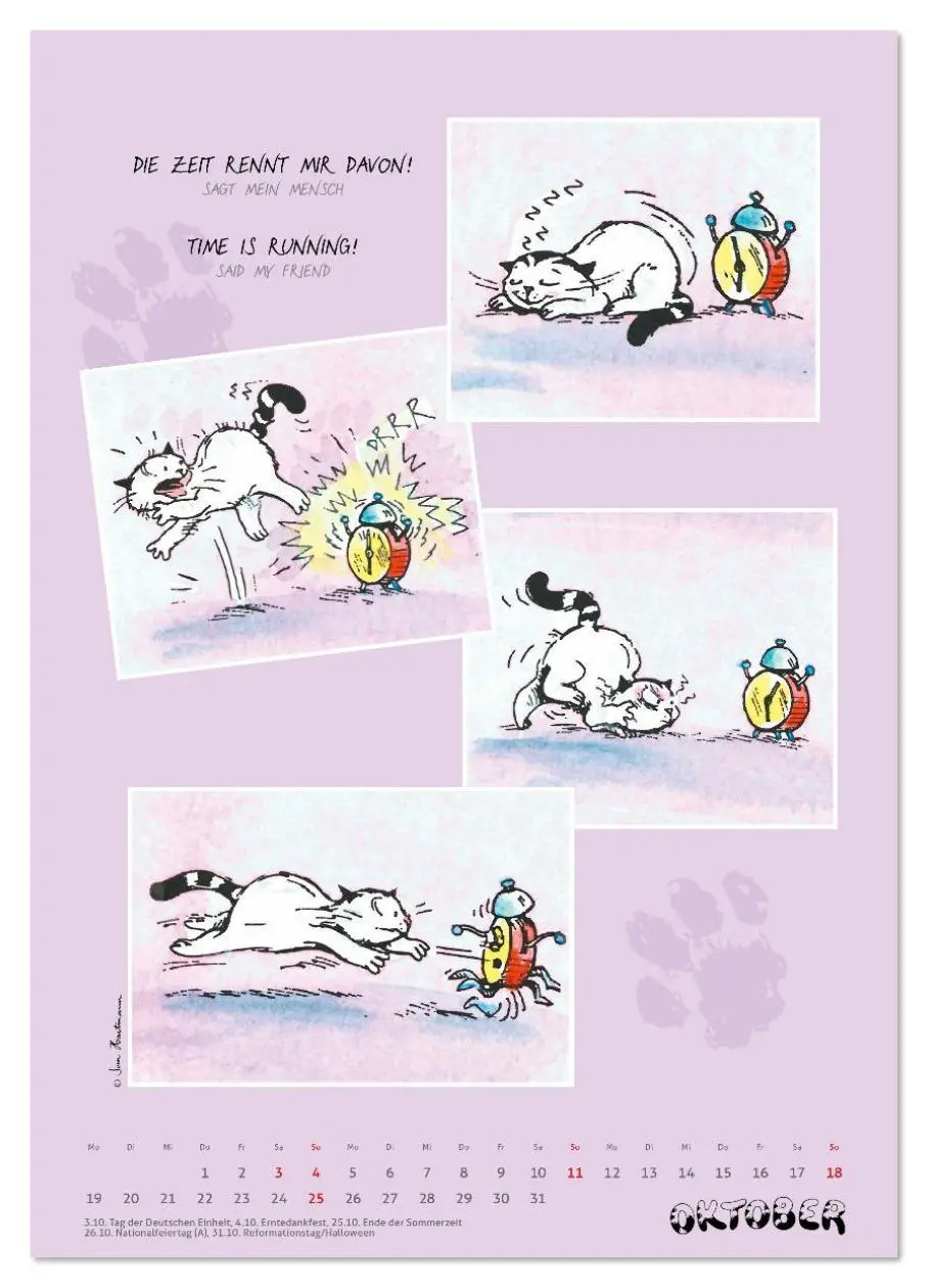 Bild: 9783516642896 | Kater Jacob: Ach Du lieber Mensch (Wandkalender 2026 DIN A4 hoch),...