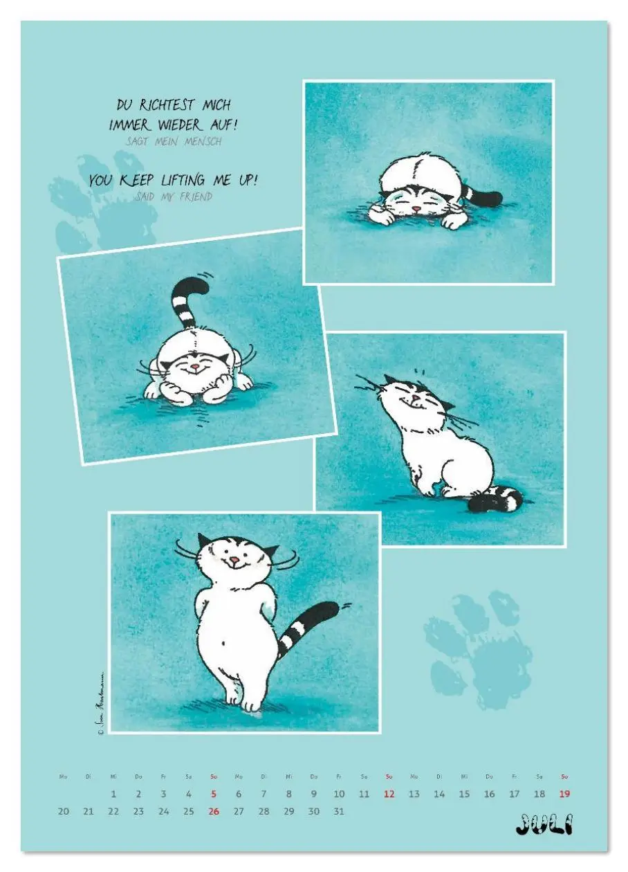 Bild: 9783516642896 | Kater Jacob: Ach Du lieber Mensch (Wandkalender 2026 DIN A4 hoch),...