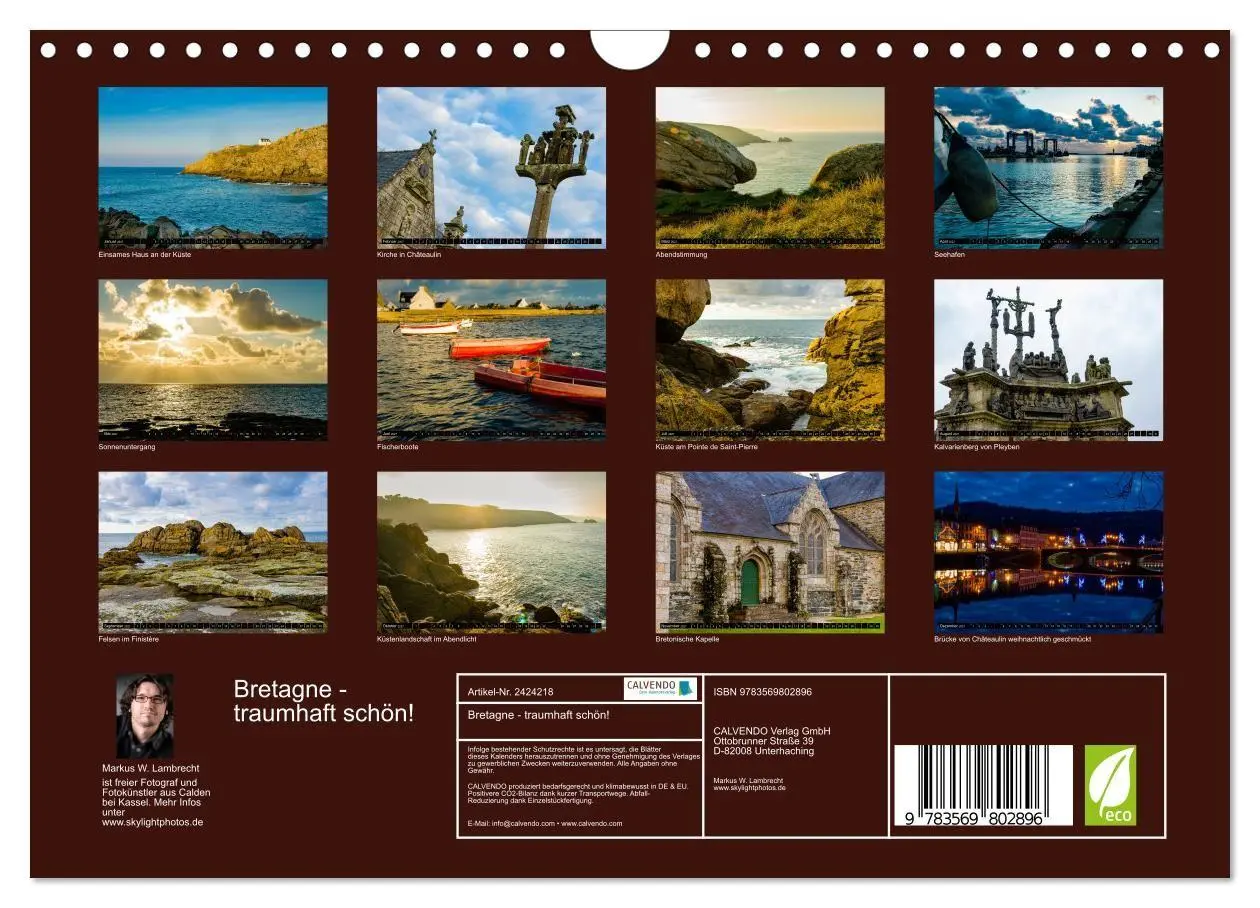 Bild: 9783569802896 | Bretagne - traumhaft schön! (Wandkalender 2027 DIN A4 quer),...