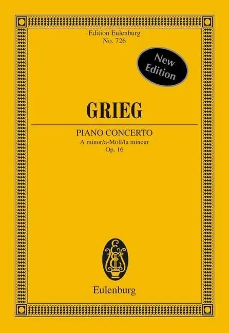 Cover: 9783795762896 | Piano Concerto In A Minor Op.16 | op. 16. Klavier und Orchester.