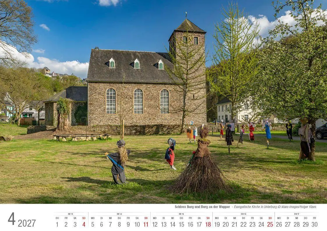 Bild: 9783965352896 | Schloss Burg und Burg an der Wupper 2027 Bildkalender A4 quer,...