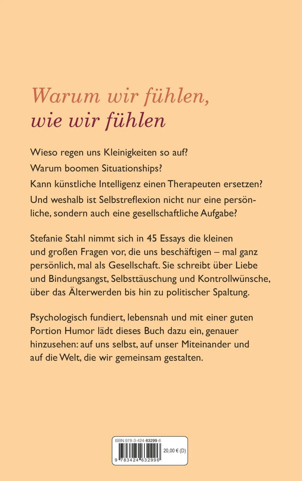 Bild: 9783424632996 | Ich erklär das jetzt mal psychologisch | Stefanie Stahl | Taschenbuch