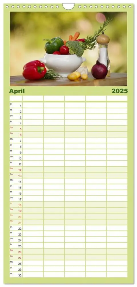Bild: 9783457092996 | Familienplaner 2025 - Natürlich Vegan - frische gesunde...
