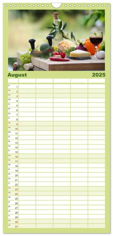 Bild: 9783457092996 | Familienplaner 2025 - Natürlich Vegan - frische gesunde...