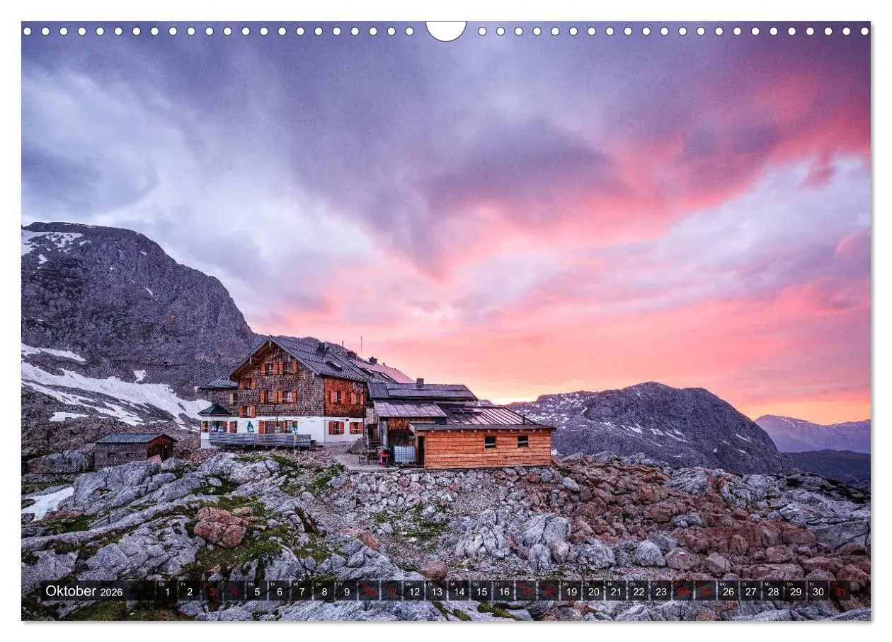 Bild: 9783457922996 | Hüttenzauber: Berghütten in den Alpen (Wandkalender 2026 DIN A3...