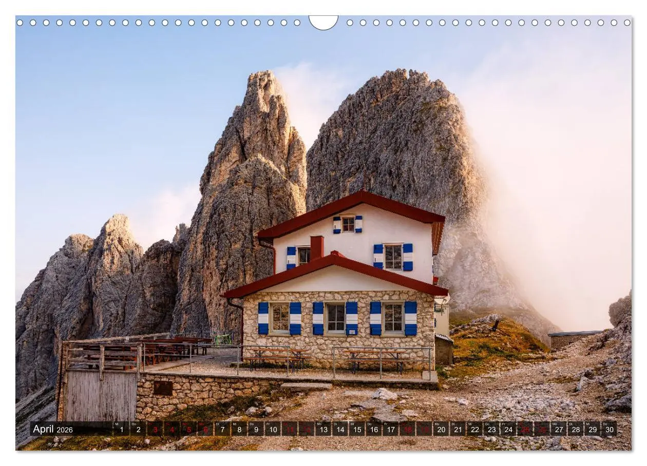 Bild: 9783457922996 | Hüttenzauber: Berghütten in den Alpen (Wandkalender 2026 DIN A3...