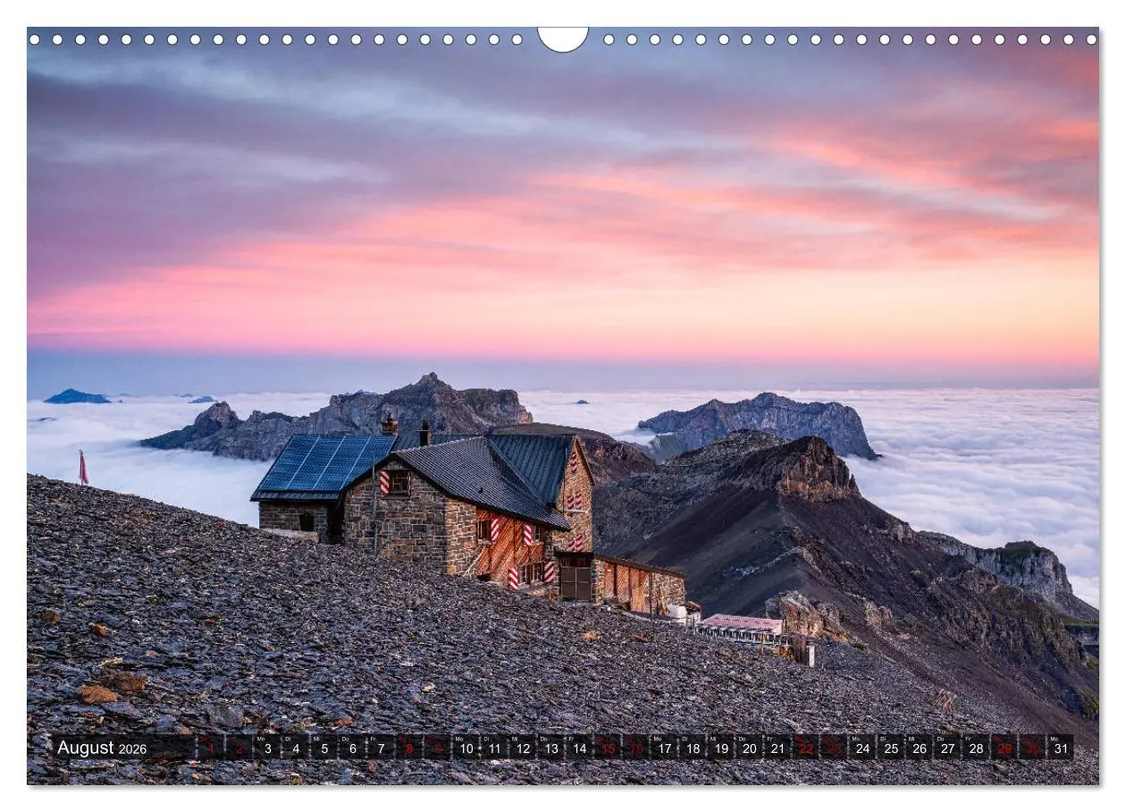 Bild: 9783457922996 | Hüttenzauber: Berghütten in den Alpen (Wandkalender 2026 DIN A3...