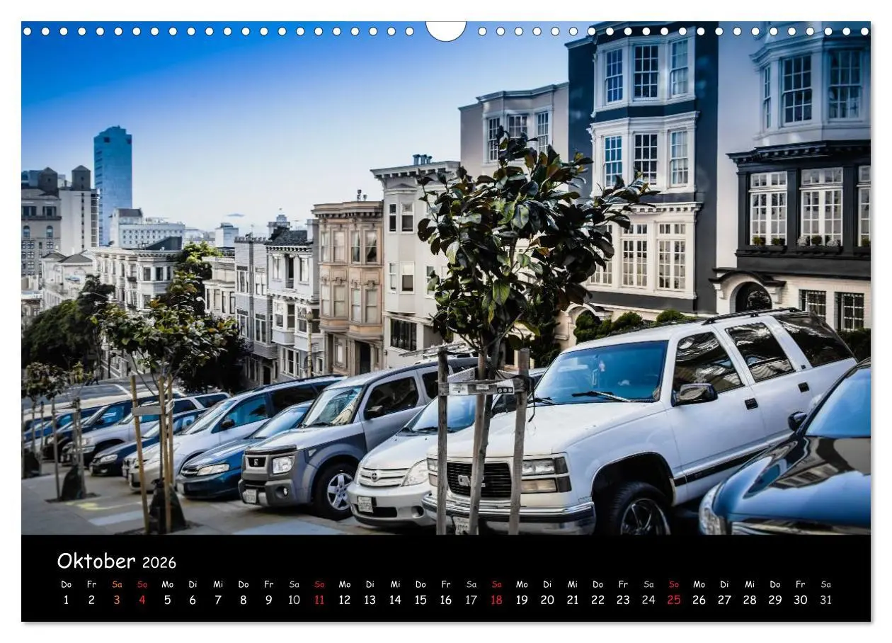 Bild: 9783516182996 | San Francisco - street view (Wandkalender 2026 DIN A3 quer),...