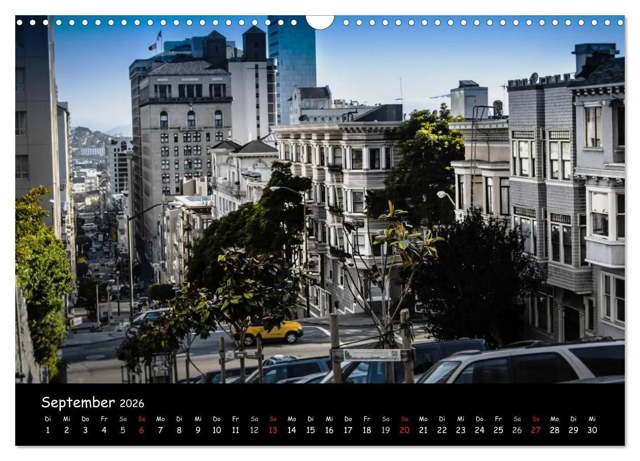 Bild: 9783516182996 | San Francisco - street view (Wandkalender 2026 DIN A3 quer),...