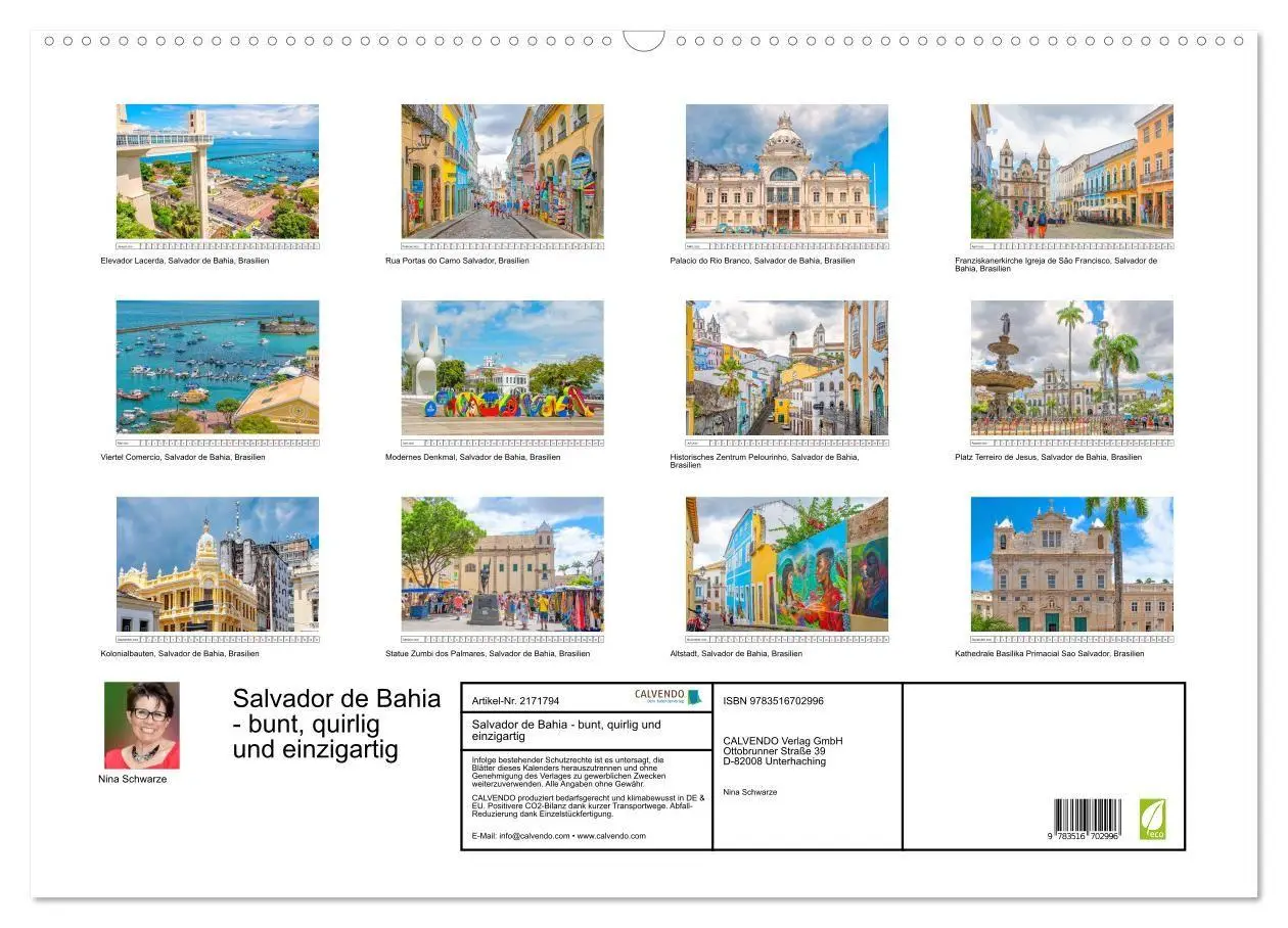 Bild: 9783516702996 | Salvador de Bahia - bunt, quirlig und einzigartig (Wandkalender...