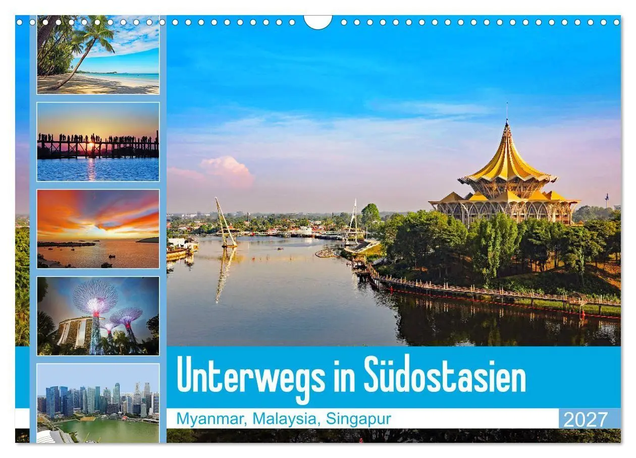 Cover: 9783569582996 | Unterwegs in Südostasien (Wandkalender 2027 DIN A3 quer), CALVENDO...