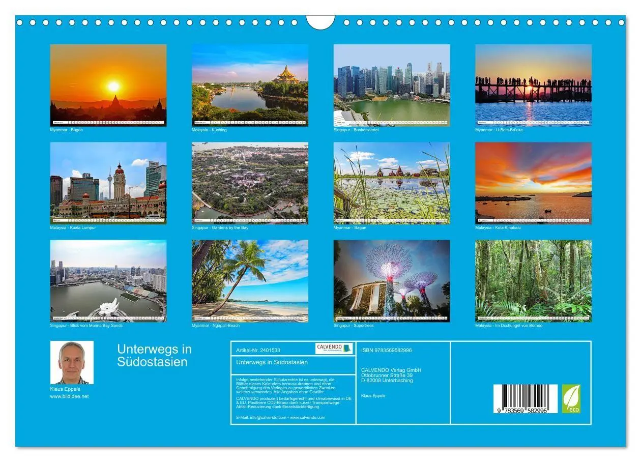 Bild: 9783569582996 | Unterwegs in Südostasien (Wandkalender 2027 DIN A3 quer), CALVENDO...