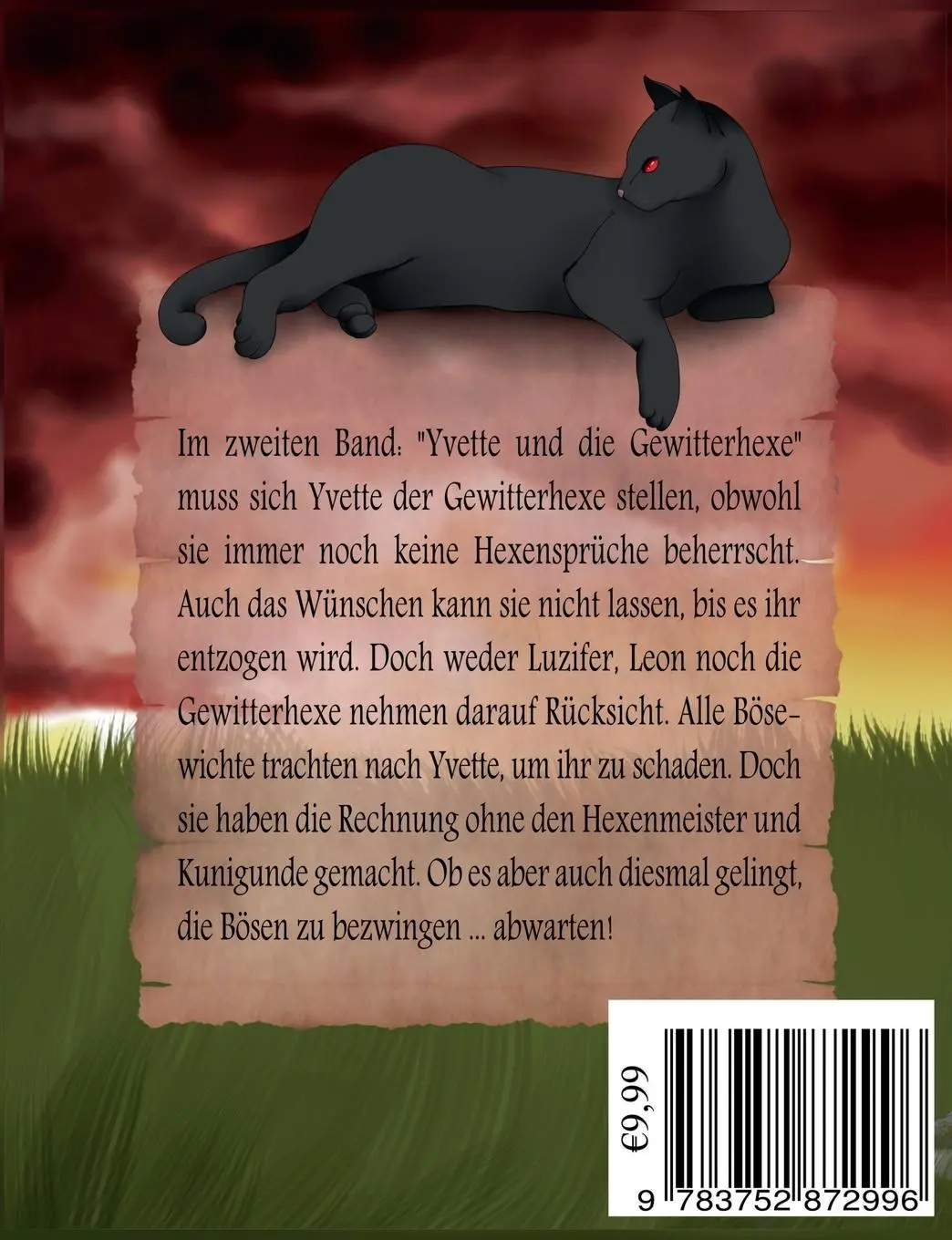 Rückseite: 9783752872996 | Yvette und die Gewitterhexe | Hexe wider Willen | Halina Monika Sega