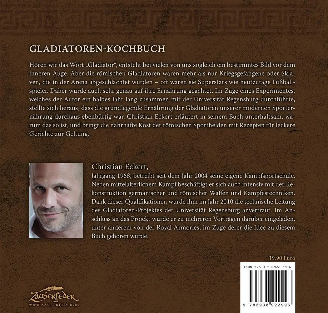 Rückseite: 9783938922996 | Gladiatoren Kochbuch | Christian Eckert | Buch | 128 S. | Deutsch