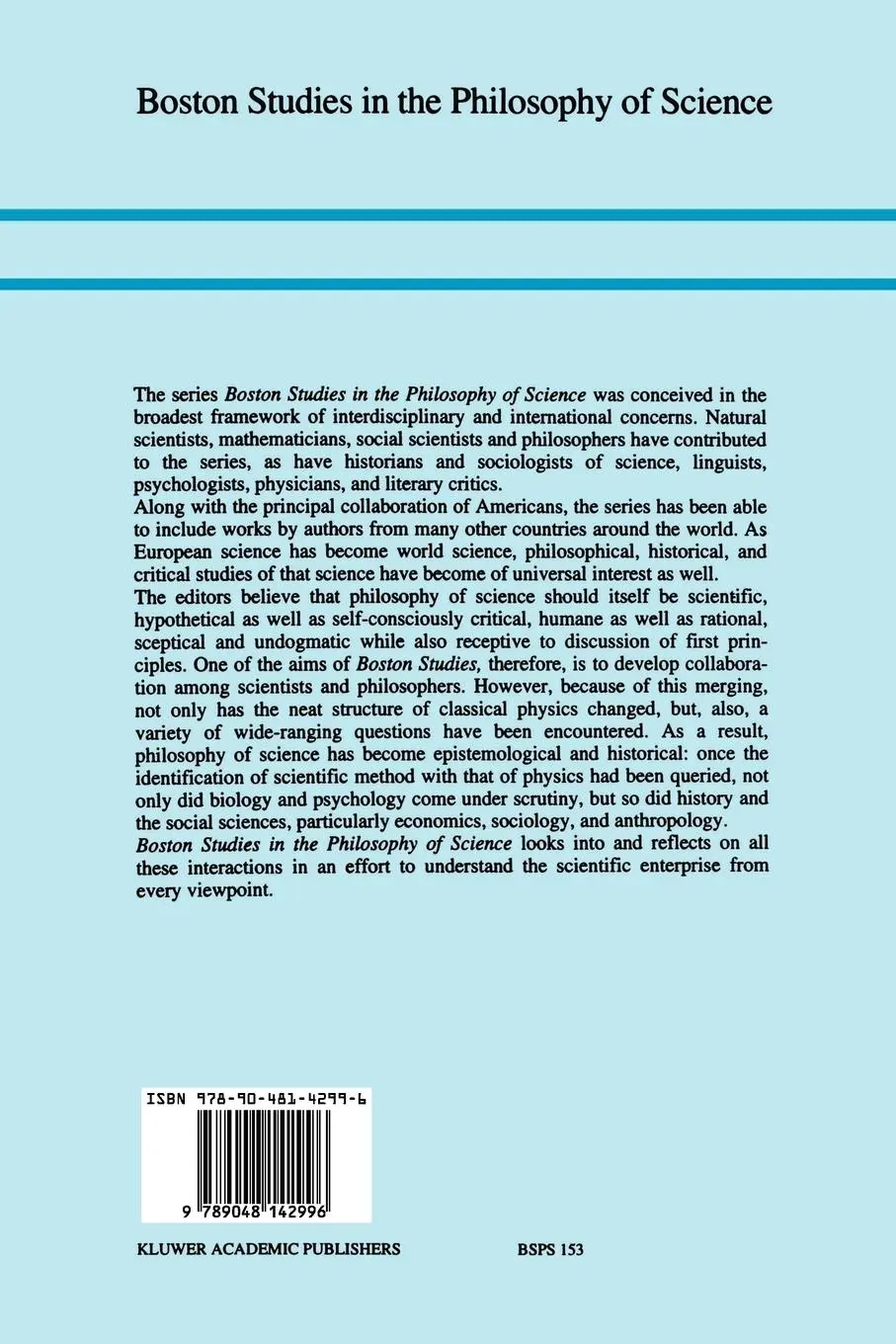 Rückseite: 9789048142996 | Niels Bohr and Contemporary Philosophy | H. Folse (u. a.) | Buch