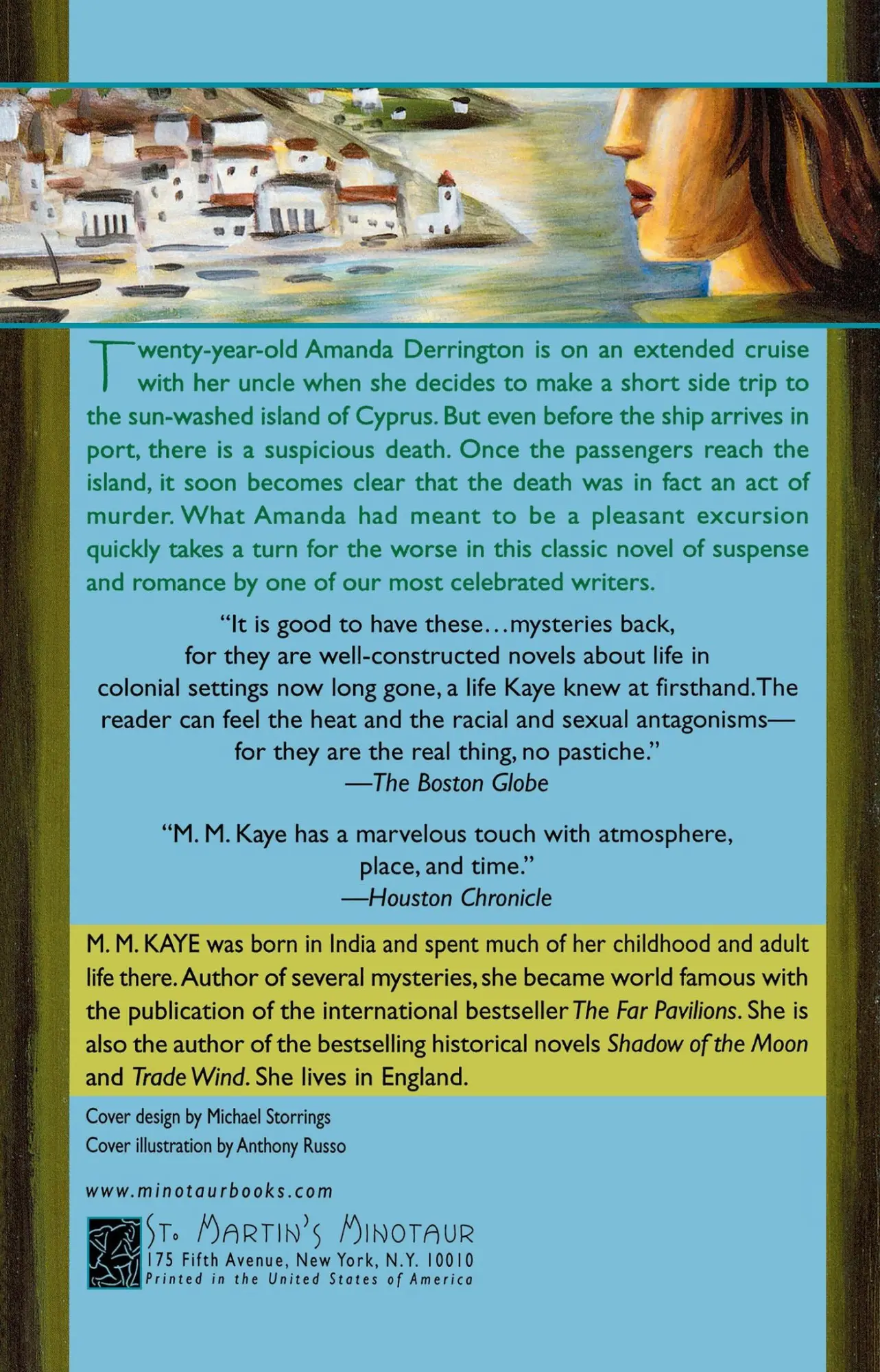 Rückseite: 9780312263096 | Death in Cyprus | M. M. Kaye | Taschenbuch | Englisch | 2001