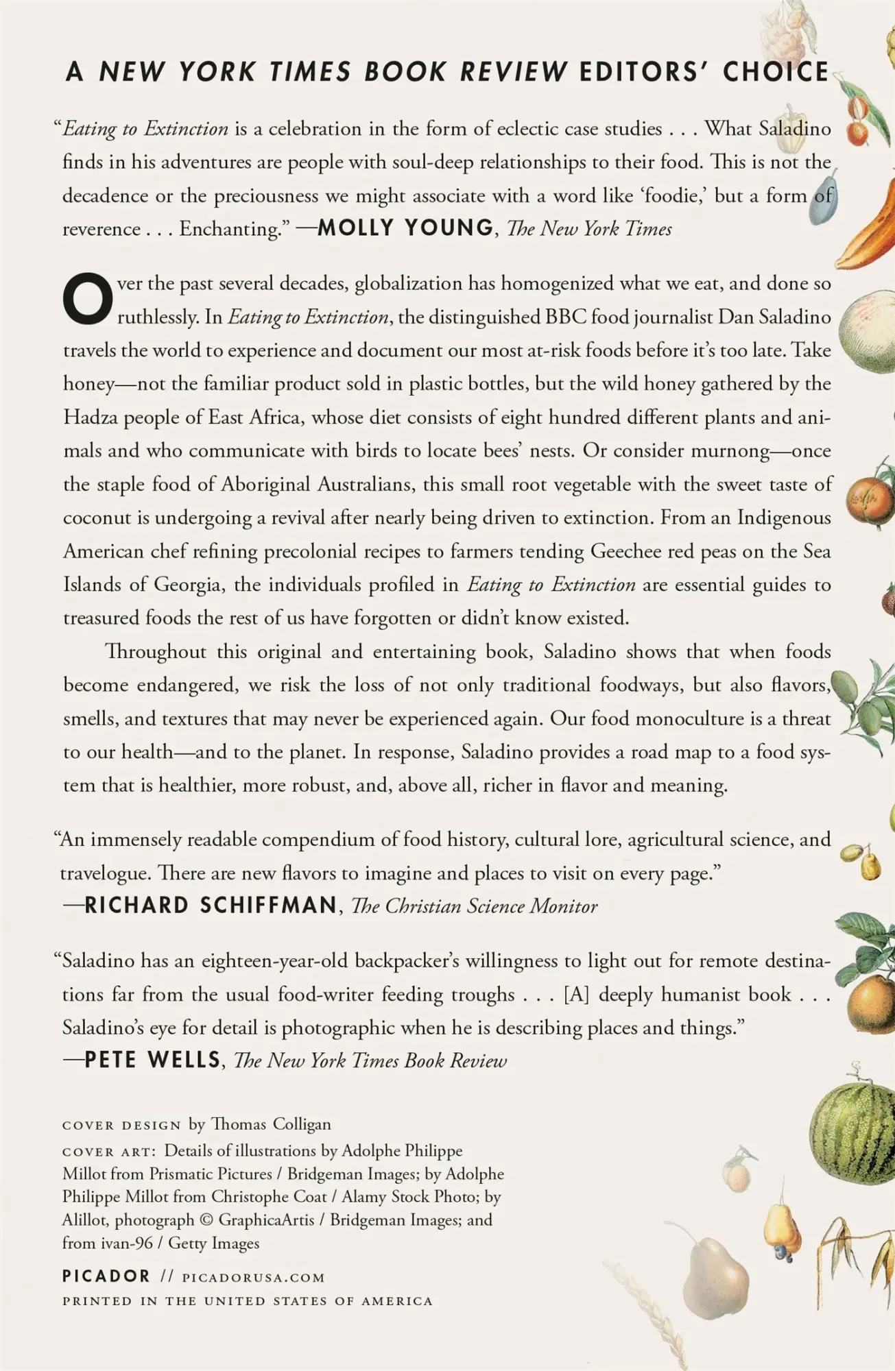 Rückseite: 9781250863096 | Eating to Extinction | Dan Saladino | Taschenbuch | Englisch | 2023