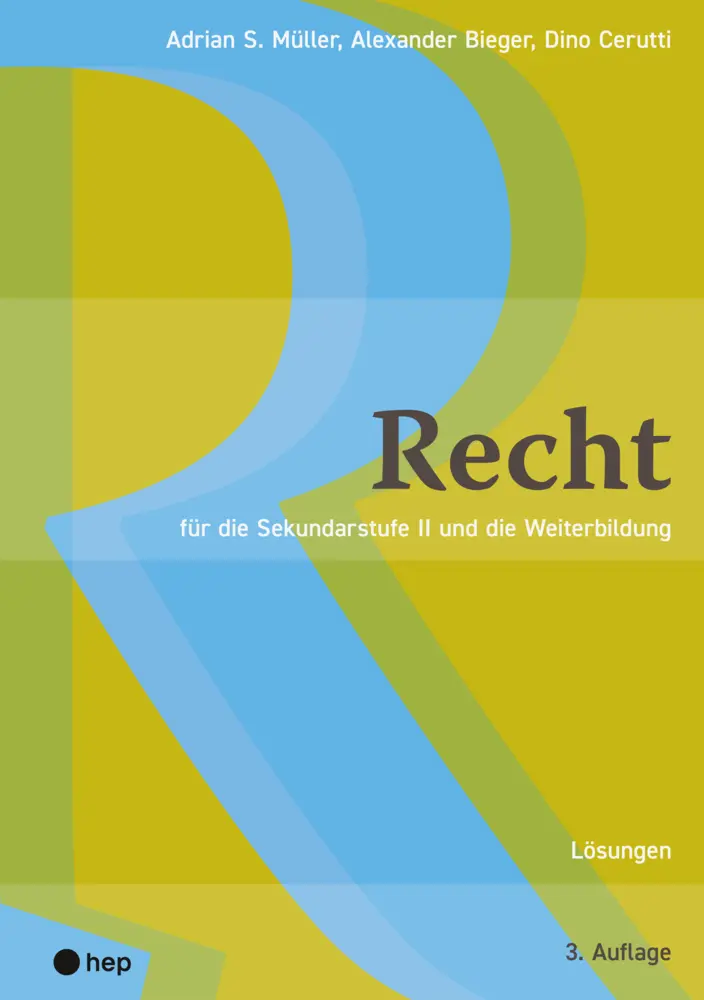 Cover: 9783035523096 | Recht Lösungen | für die Sekundarstufe II und die Weiterbildung | Buch
