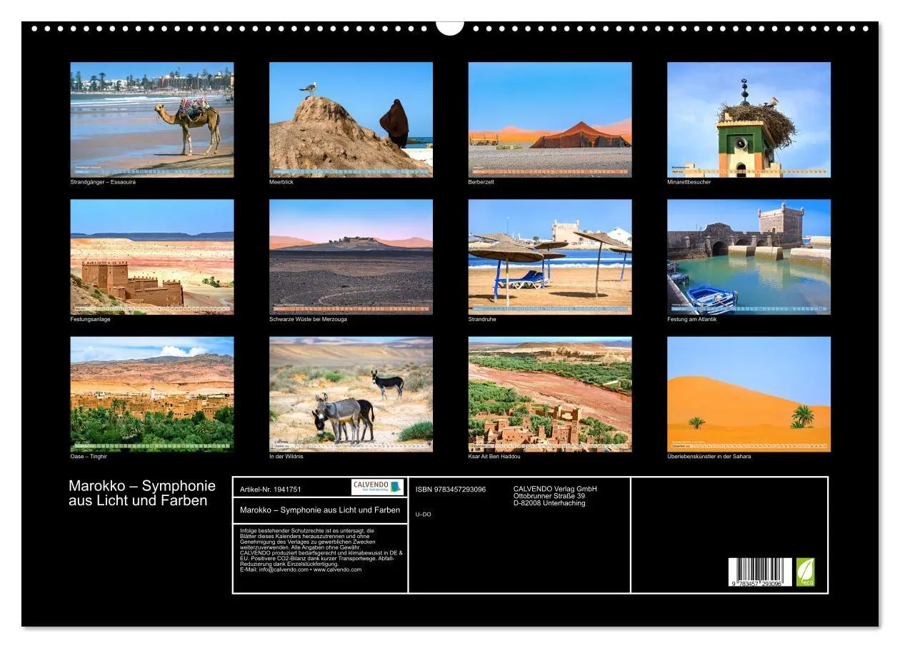 Bild: 9783457293096 | Marokko - Symphonie aus Licht und Farben (Wandkalender 2026 DIN A2...