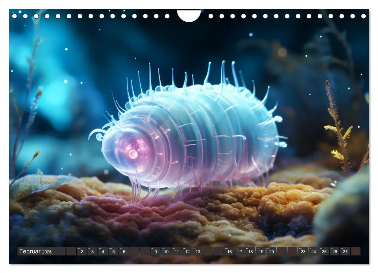 Bild: 9783457363096 | Mikroskopisch niedlich (Wandkalender 2026 DIN A4 quer), CALVENDO...