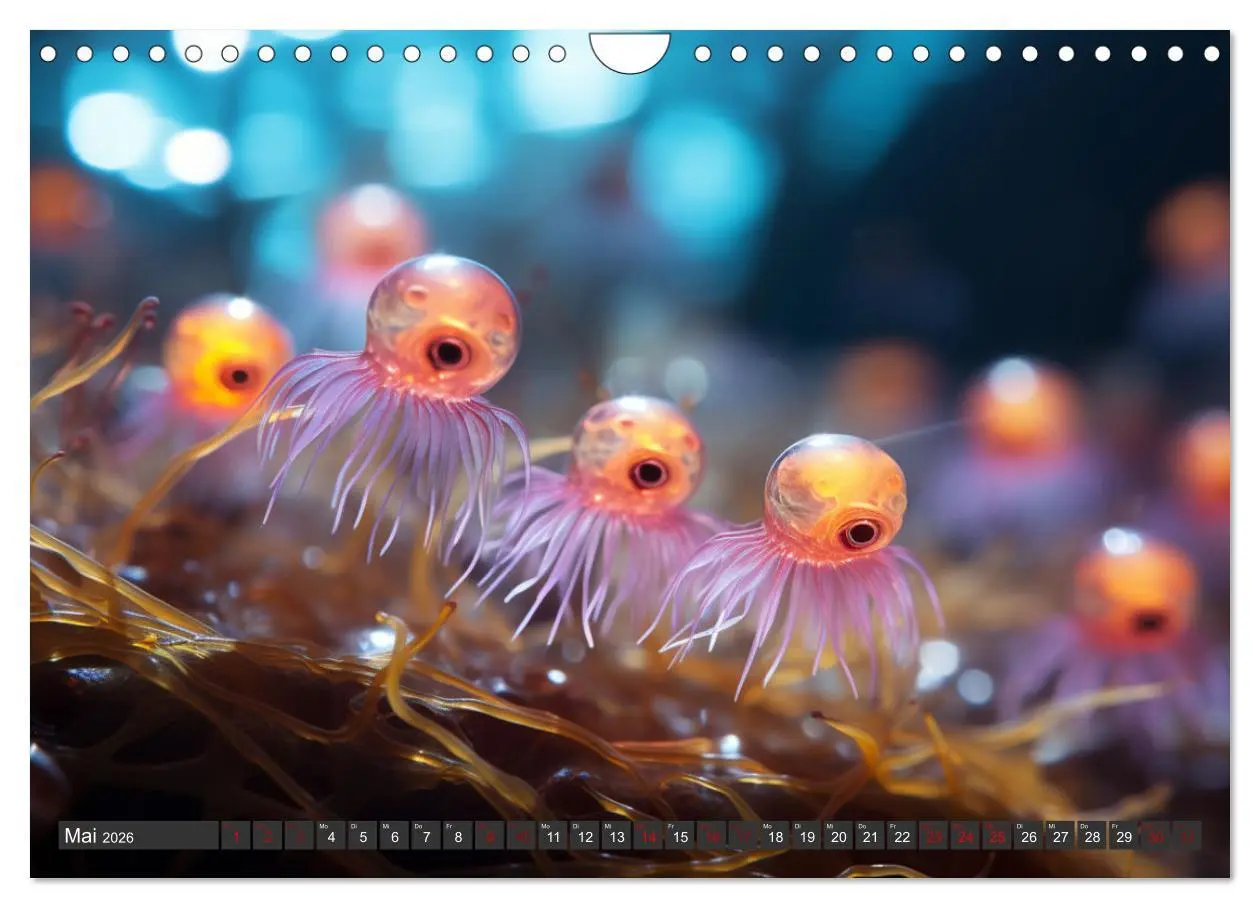Bild: 9783457363096 | Mikroskopisch niedlich (Wandkalender 2026 DIN A4 quer), CALVENDO...