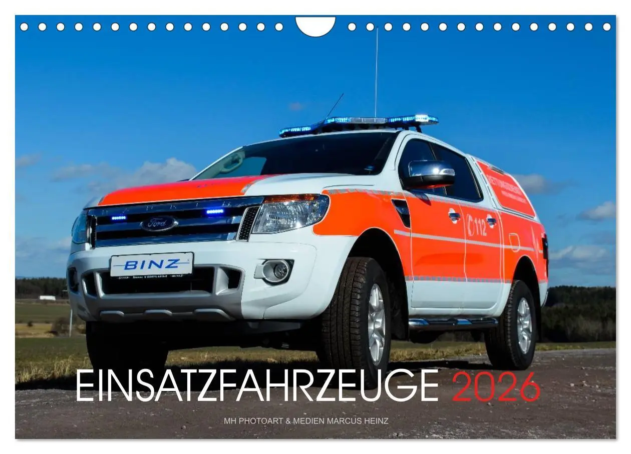 Cover: 9783516073096 | Einsatzfahrzeuge (Wandkalender 2026 DIN A4 quer), CALVENDO...