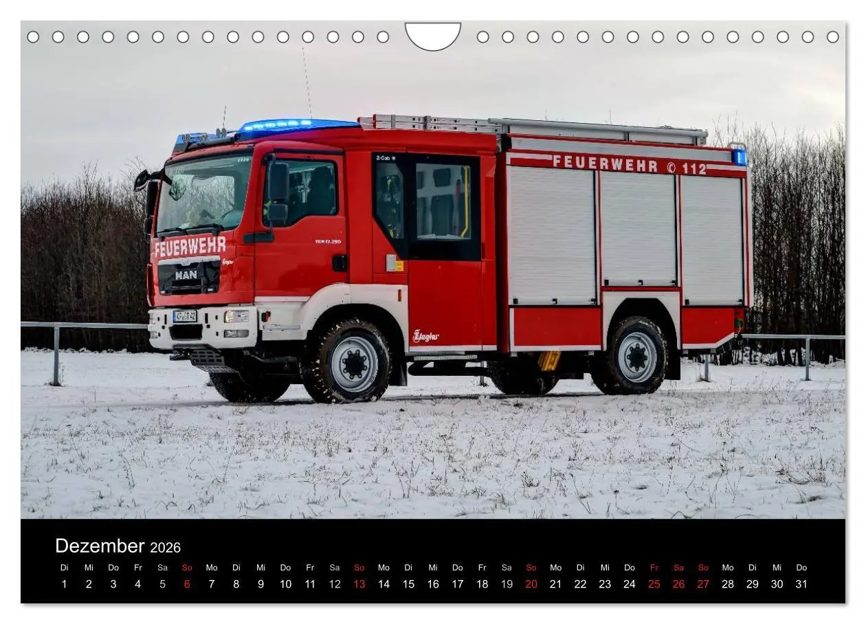 Bild: 9783516073096 | Einsatzfahrzeuge (Wandkalender 2026 DIN A4 quer), CALVENDO...