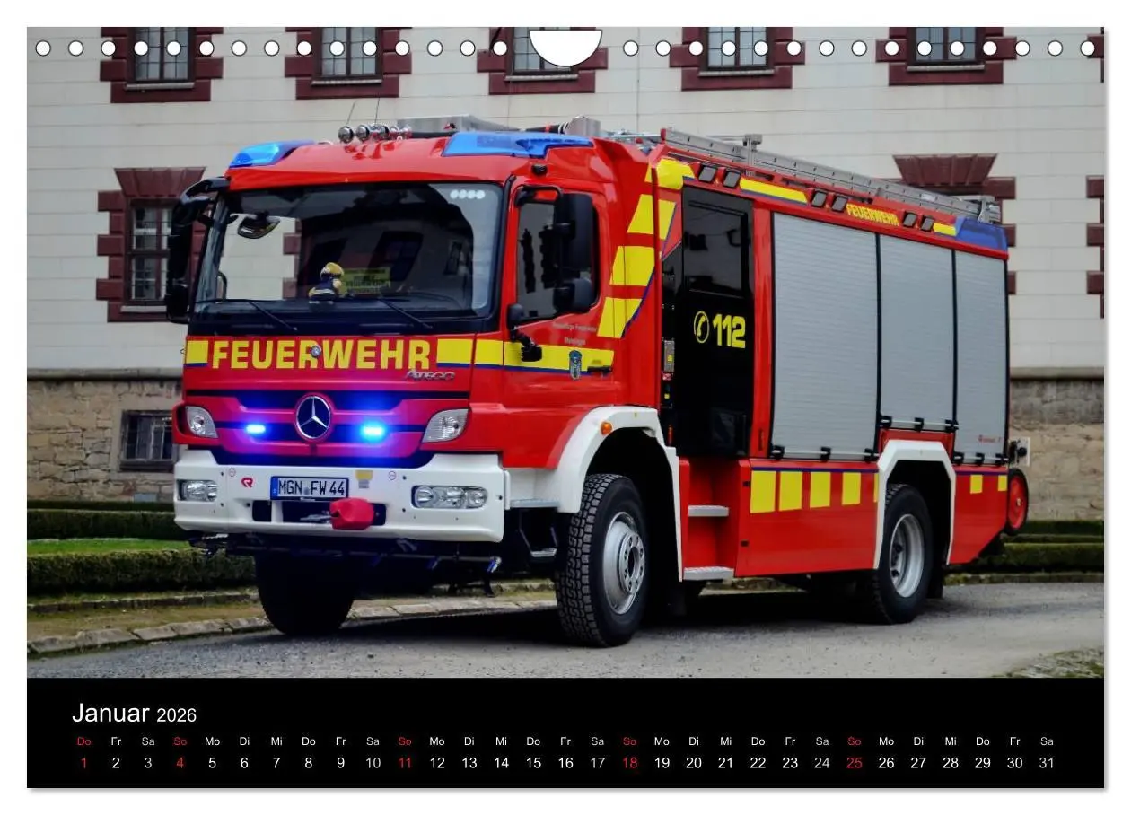 Bild: 9783516073096 | Einsatzfahrzeuge (Wandkalender 2026 DIN A4 quer), CALVENDO...