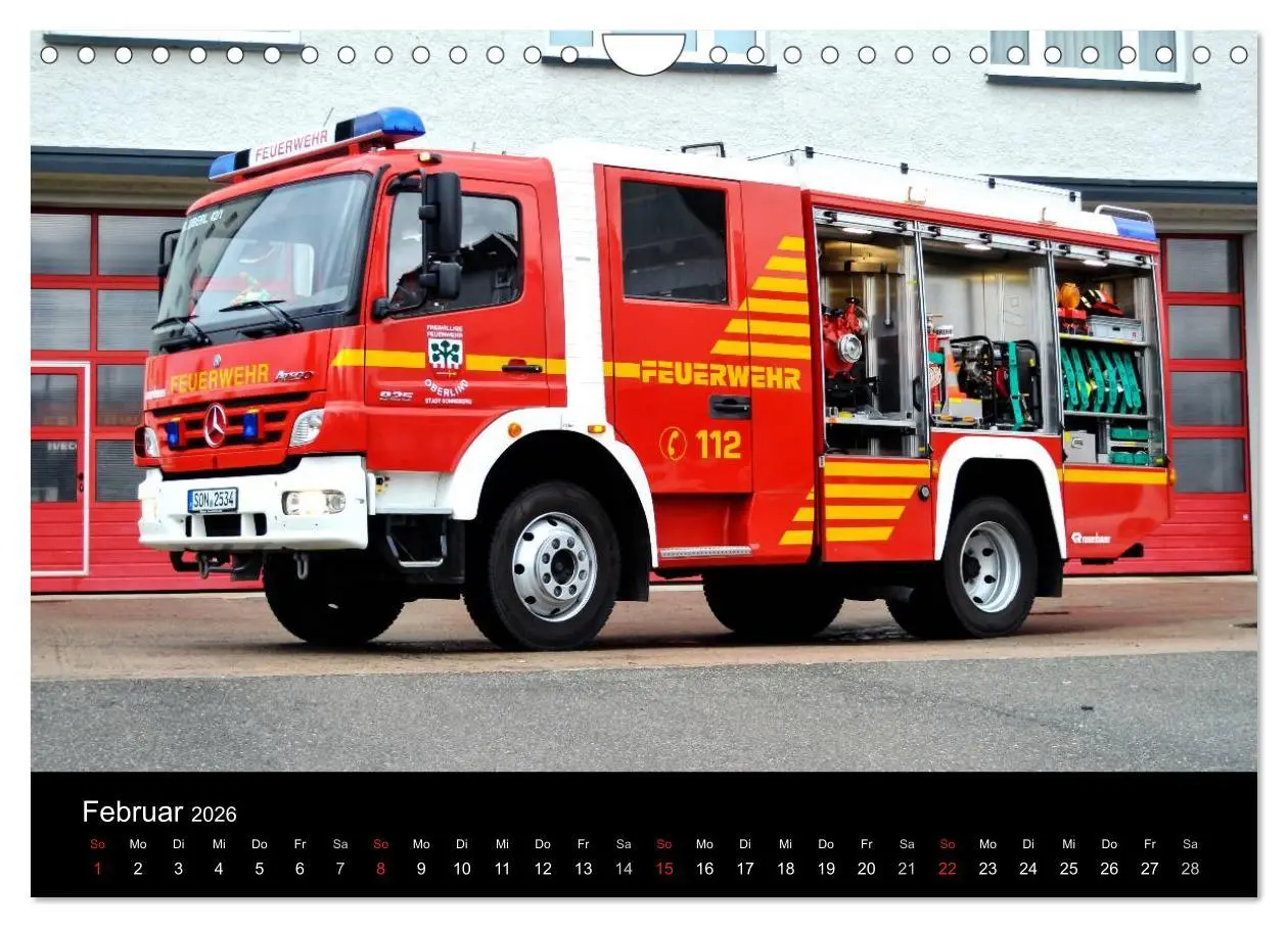 Bild: 9783516073096 | Einsatzfahrzeuge (Wandkalender 2026 DIN A4 quer), CALVENDO...