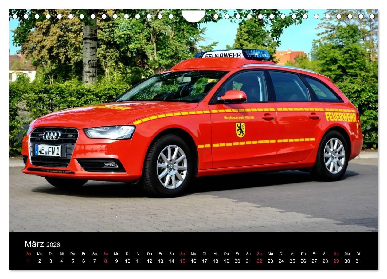 Bild: 9783516073096 | Einsatzfahrzeuge (Wandkalender 2026 DIN A4 quer), CALVENDO...