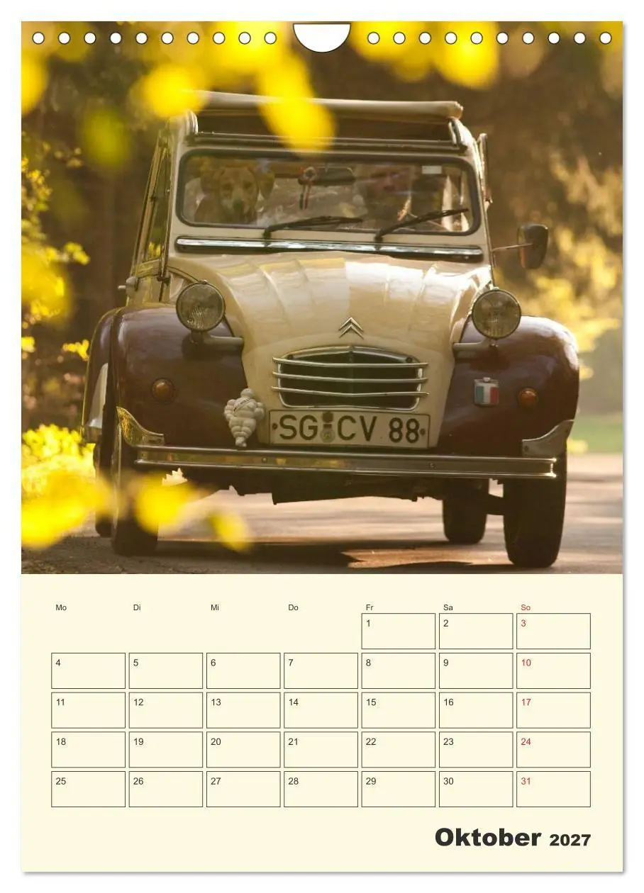 Bild: 9783569923096 | Citroën 2CV - Lebensart Ente (Wandkalender 2027 DIN A4 hoch),...