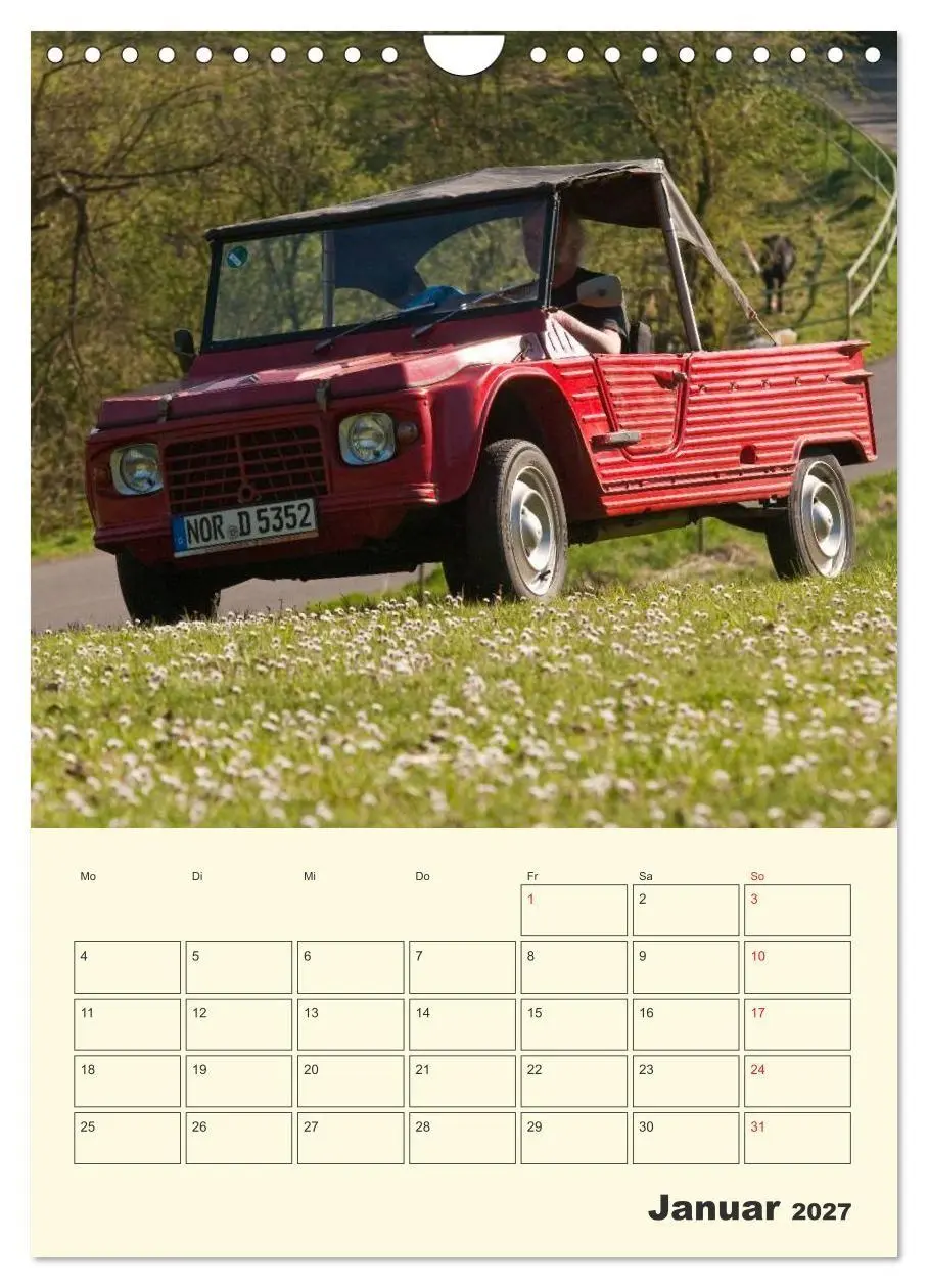 Bild: 9783569923096 | Citroën 2CV - Lebensart Ente (Wandkalender 2027 DIN A4 hoch),...