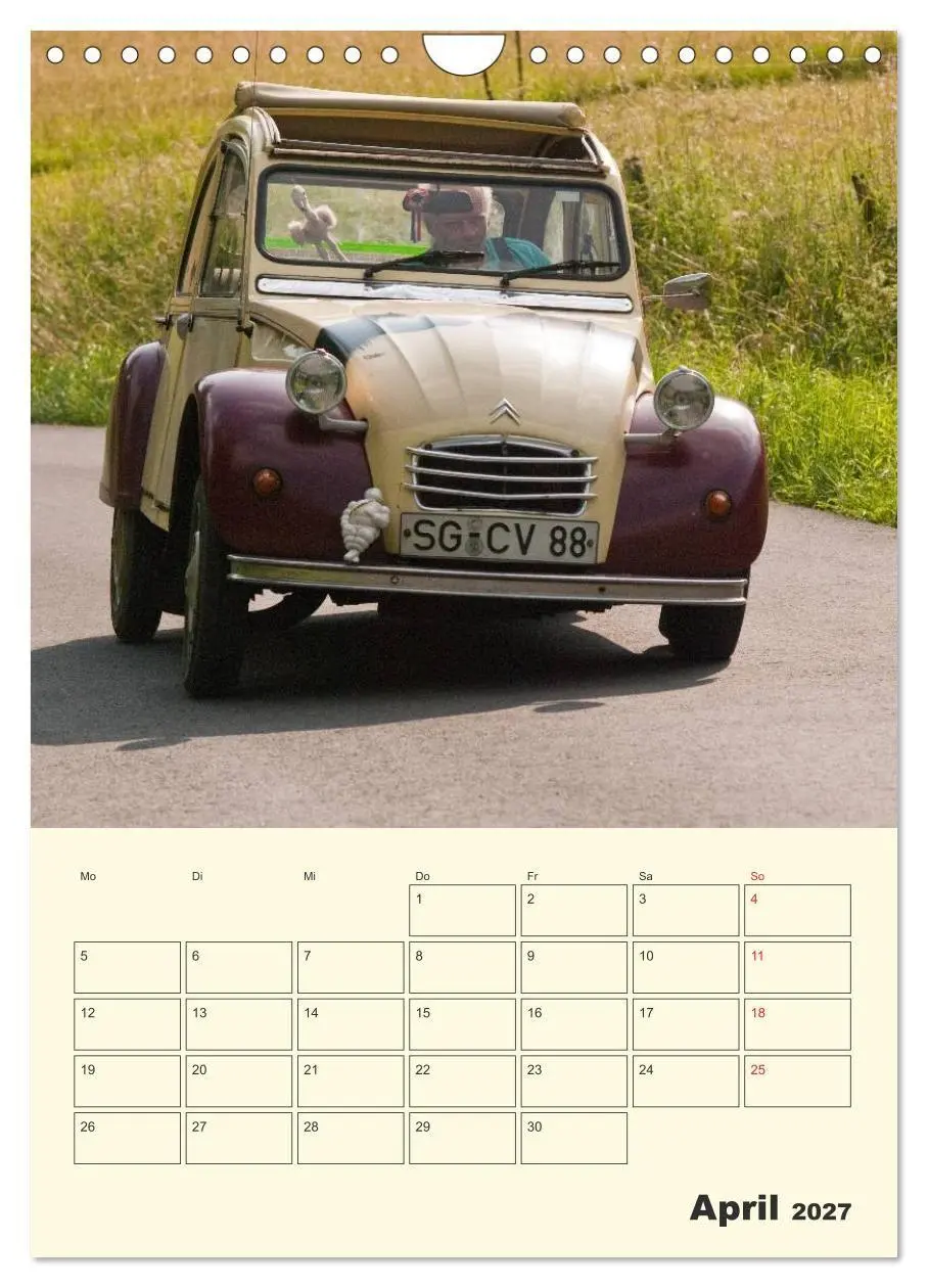 Bild: 9783569923096 | Citroën 2CV - Lebensart Ente (Wandkalender 2027 DIN A4 hoch),...
