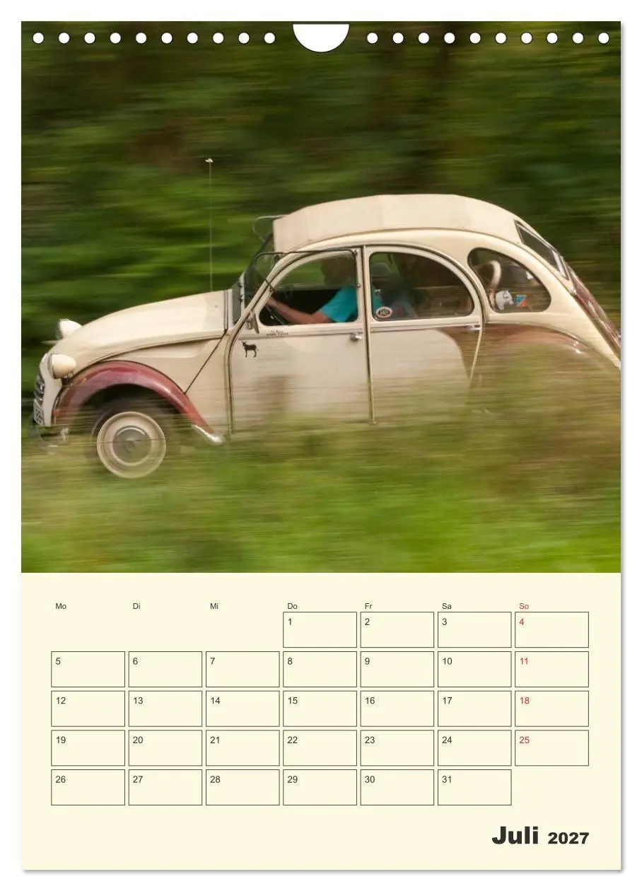Bild: 9783569923096 | Citroën 2CV - Lebensart Ente (Wandkalender 2027 DIN A4 hoch),...