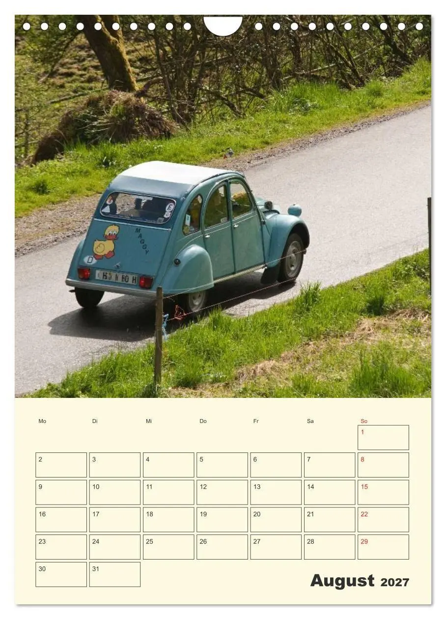 Bild: 9783569923096 | Citroën 2CV - Lebensart Ente (Wandkalender 2027 DIN A4 hoch),...