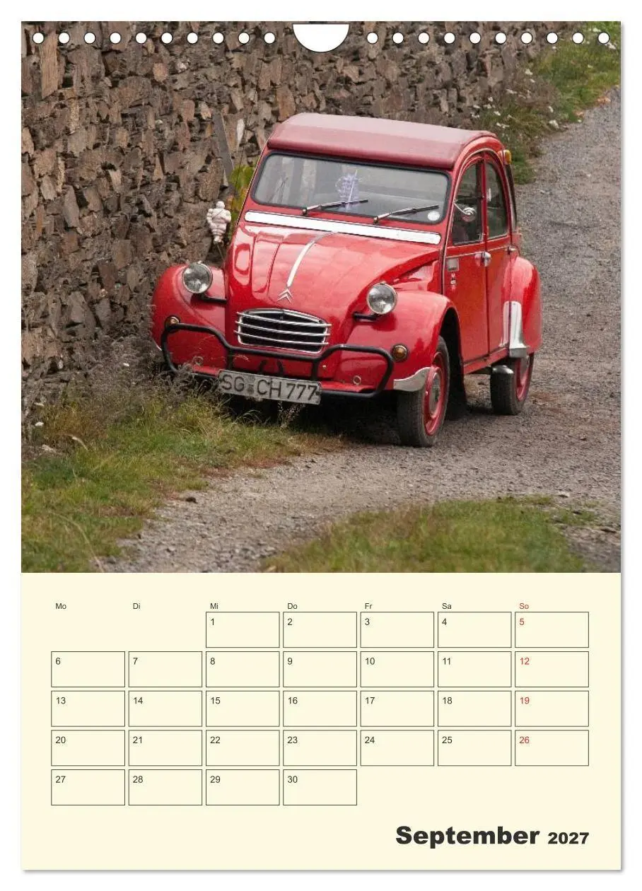 Bild: 9783569923096 | Citroën 2CV - Lebensart Ente (Wandkalender 2027 DIN A4 hoch),...