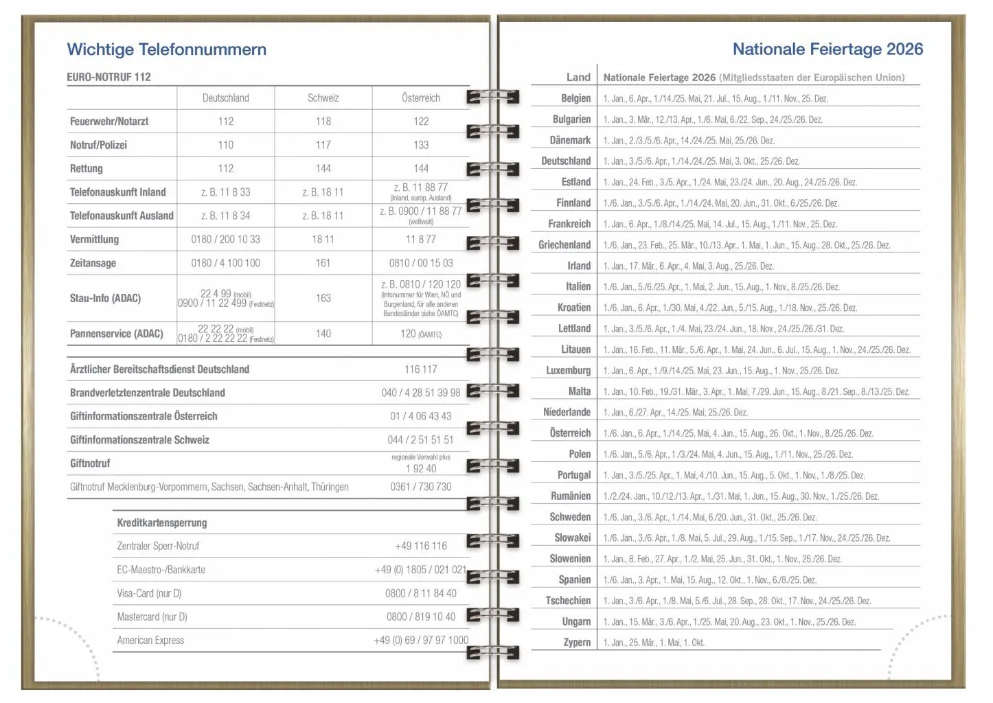 Bild: 9783756413096 | Wochen-Cheftimer A5, Alu gold 2026 | Heye | Buch | Bürokalender Heye
