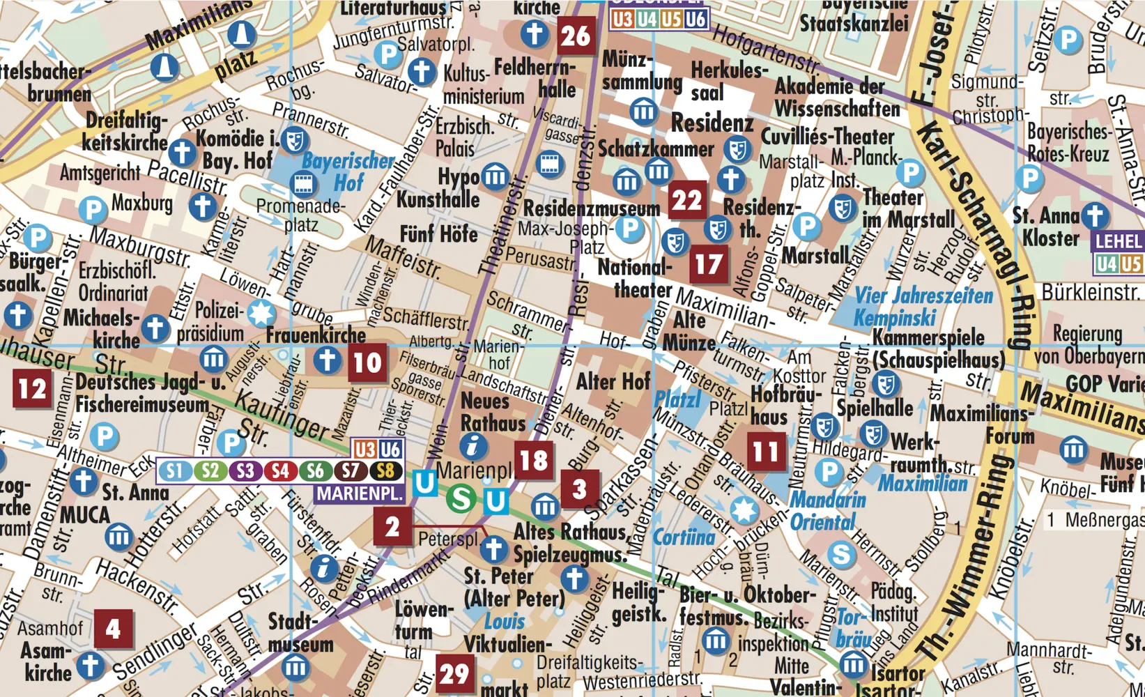 Bild: 9783866093096 | Borch Map Munich / München | (Land-)Karte | Mehrfarbendruck. Gefalzt