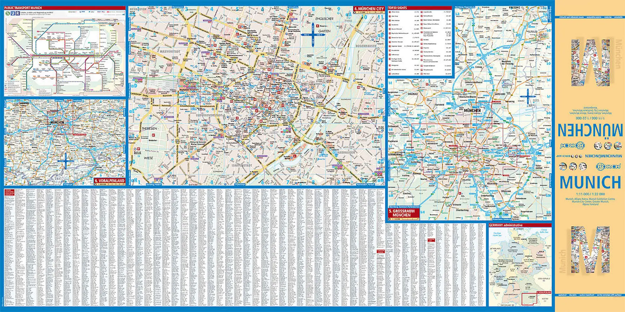 Bild: 9783866093096 | Borch Map Munich / München | (Land-)Karte | Mehrfarbendruck. Gefalzt