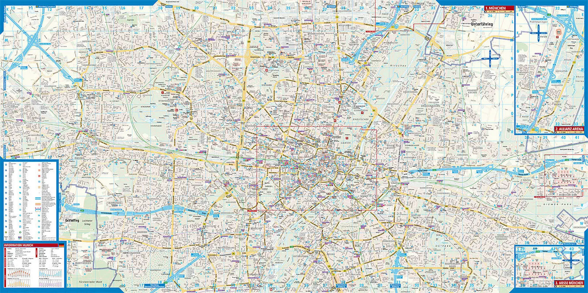Bild: 9783866093096 | Borch Map Munich / München | (Land-)Karte | Mehrfarbendruck. Gefalzt